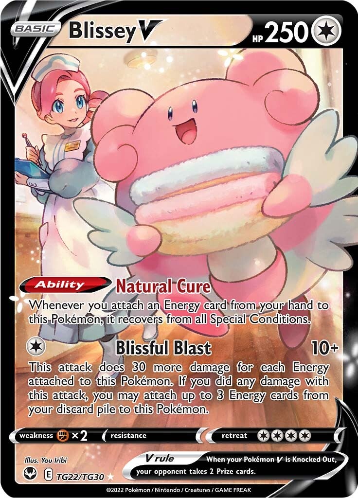Blissey V (TG22/TG30) [Sword & Shield: Silver Tempest] | Good Games Cannington