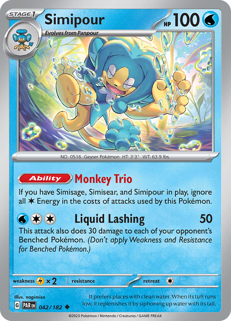 Simipour (042/182) [Scarlet & Violet: Paradox Rift] | Good Games Cannington