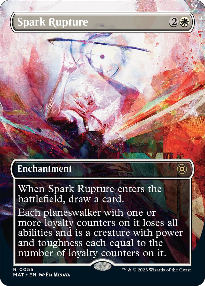 Spark Rupture 55/50 (March of the Machine: The Aftermath)  - Borderless Foil | Good Games Cannington
