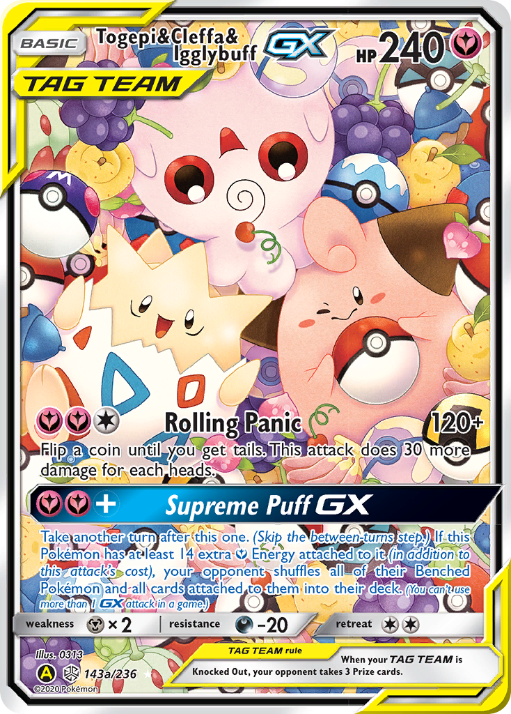 Togepi & Cleffa & Igglybuff GX (143a/236) [Alternate Art Promos] | Good Games Cannington