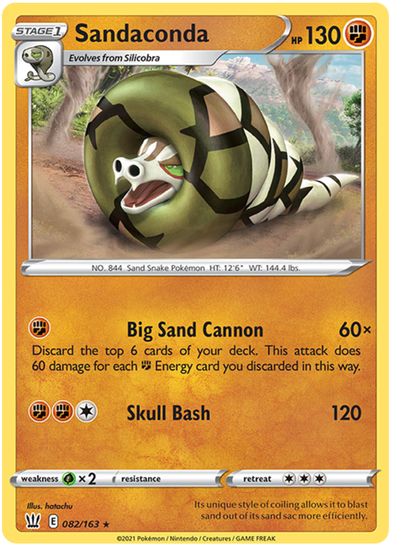 Sandaconda (082/163) [Sword & Shield: Battle Styles] | Good Games Cannington