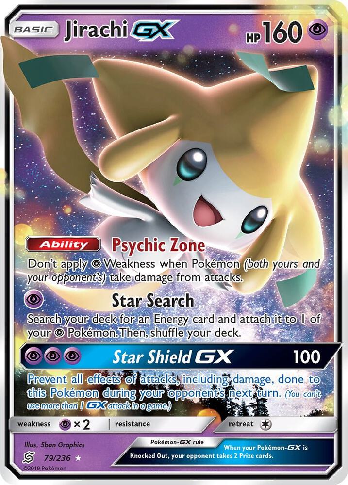 Jirachi GX 79/236 (SM - Unified Minds)  - Holofoil | Good Games Cannington