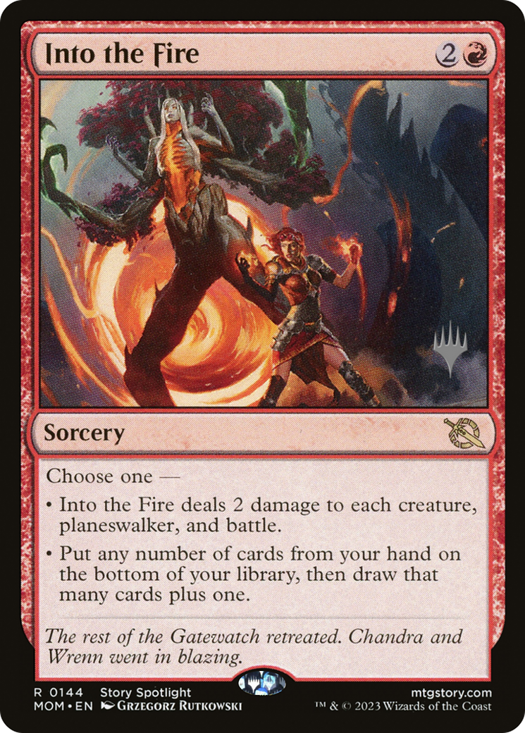 Into the Fire (Promo Pack) [March of the Machine Promos] | Good Games Cannington