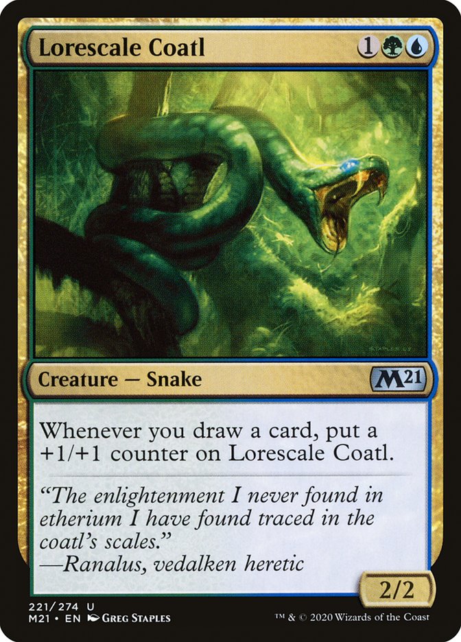 Lorescale Coatl 221 (Core Set 2021)  | Good Games Cannington