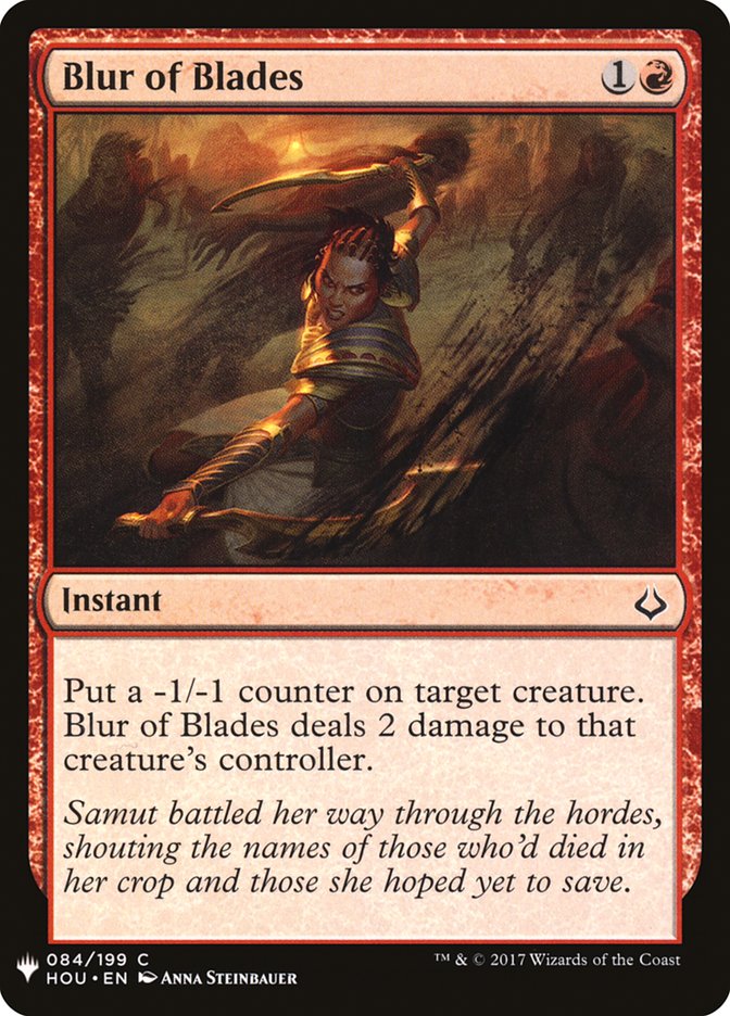 Blur of Blades [Mystery Booster] | Good Games Cannington