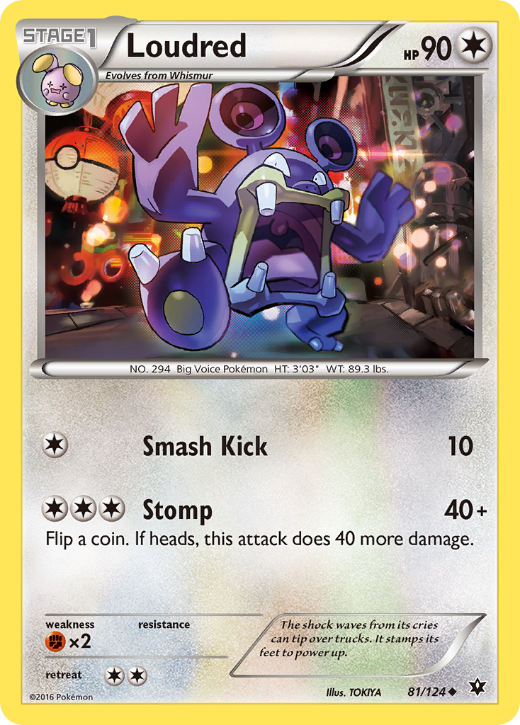 Loudred (81/124) [XY: Fates Collide] | Good Games Cannington