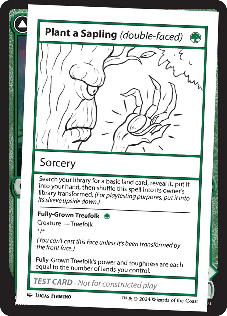 Plant a Sapling (double-faced) [Mystery Booster 2 Playtest Cards] | Good Games Cannington