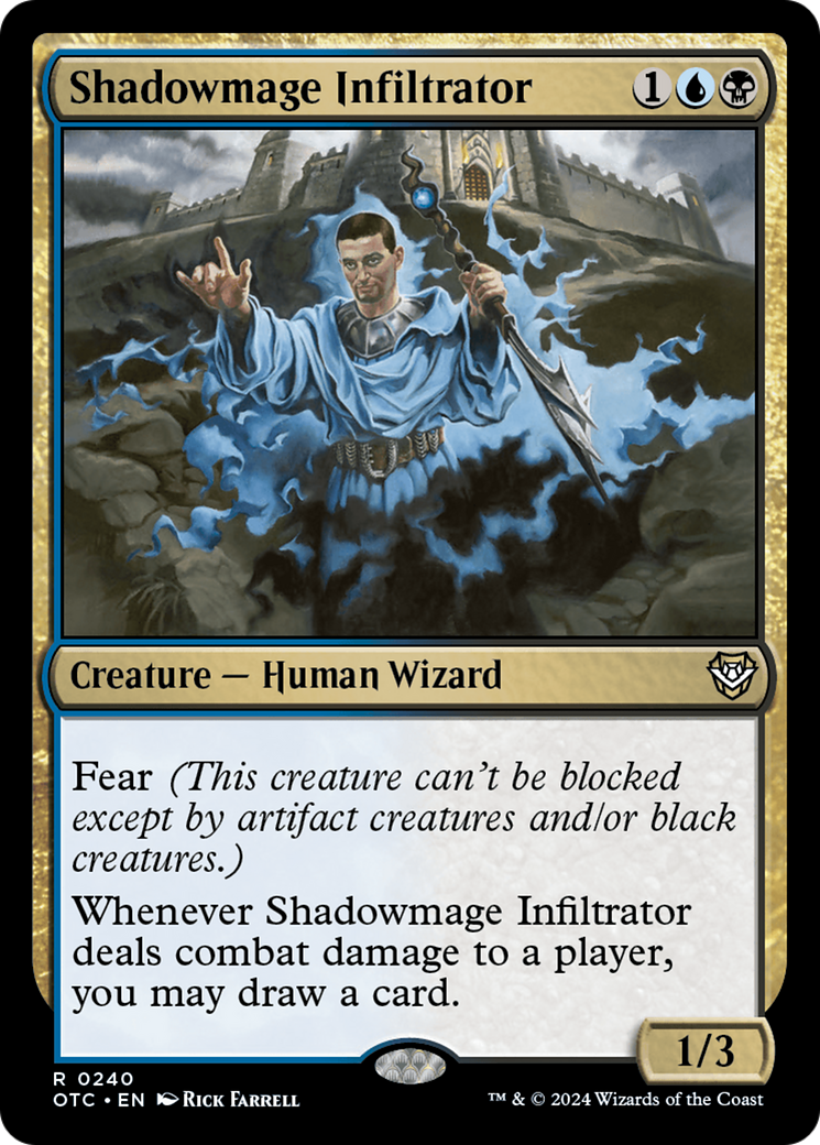 Shadowmage Infiltrator [Outlaws of Thunder Junction Commander] | Good Games Cannington
