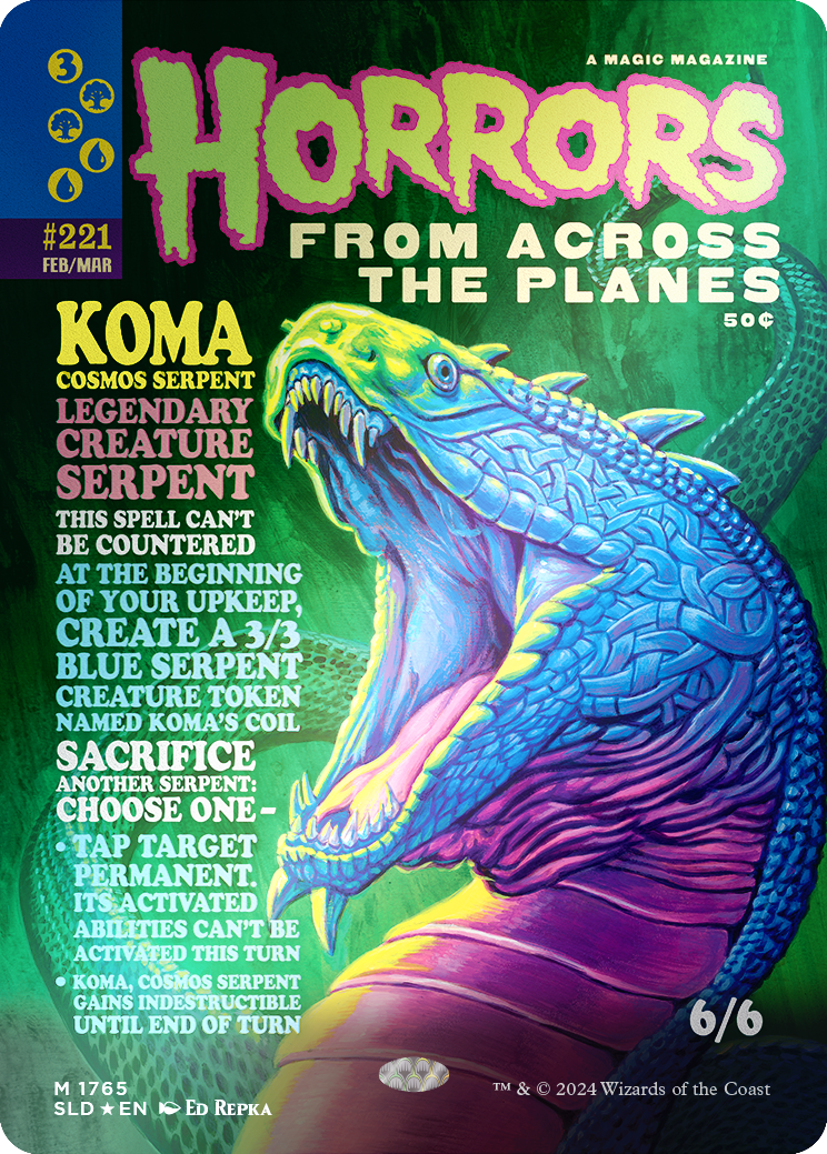 Koma, Cosmos Serpent (Rainbow Foil) [Secret Lair Drop Series] | Good Games Cannington
