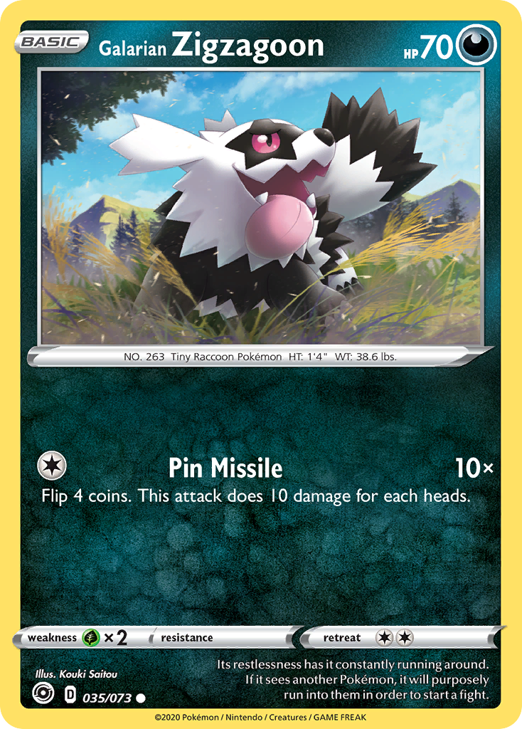 Galarian Zigzagoon (035/073) [Sword & Shield: Champion's Path] | Good Games Cannington