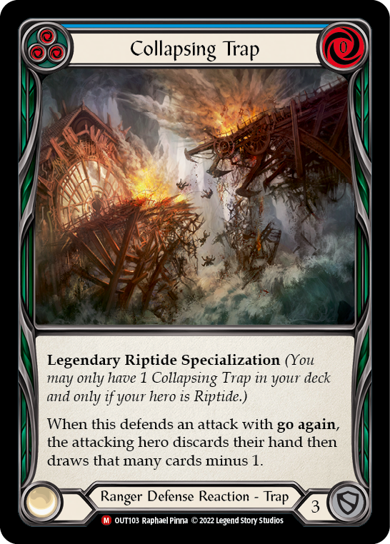 Collapsing Trap [OUT103] (Outsiders)  Rainbow Foil | Good Games Cannington