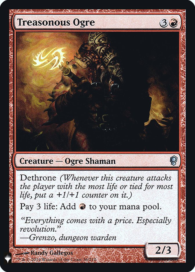 Treasonous Ogre [Mystery Booster] | Good Games Cannington