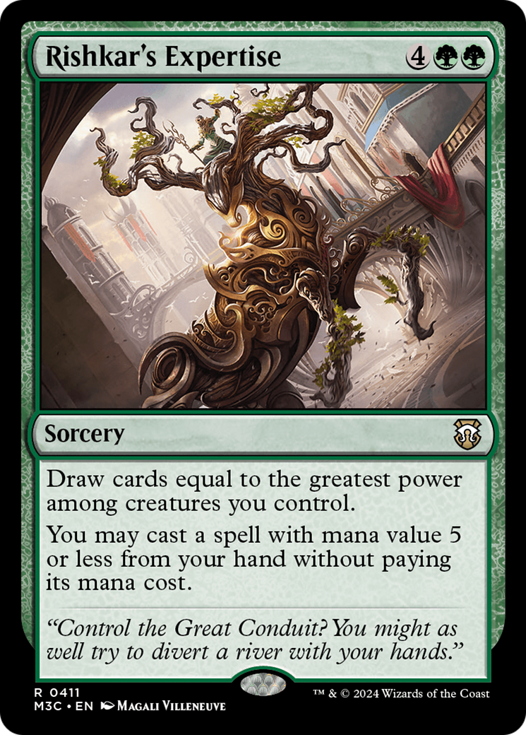 Rishkar's Expertise (Ripple Foil) [Modern Horizons 3 Commander] | Good Games Cannington