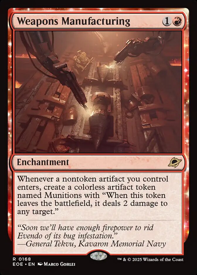 Weapons Manufacturing 168 (Edge of Eternities)  - Foil | Good Games Cannington