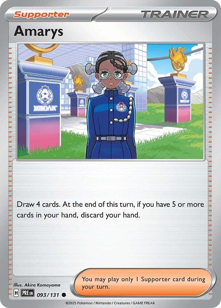 Amarys (093/131) [Scarlet & Violet: Prismatic Evolutions] | Good Games Cannington