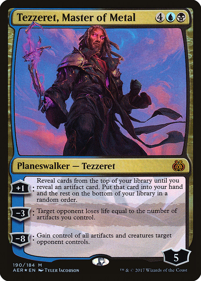 Tezzeret, Master of Metal 190/184 (Aether Revolt)  - Foil | Good Games Cannington
