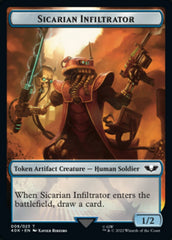 Soldier (003) // Sicarian Infiltrator Double-Sided Token [Warhammer 40,000 Tokens] | Good Games Cannington