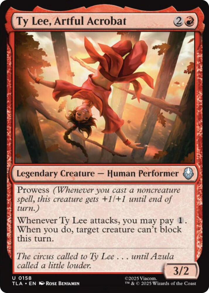 Ty Lee Artful Acrobat 158 (Avatar: The Last Airbender)  | Good Games Cannington