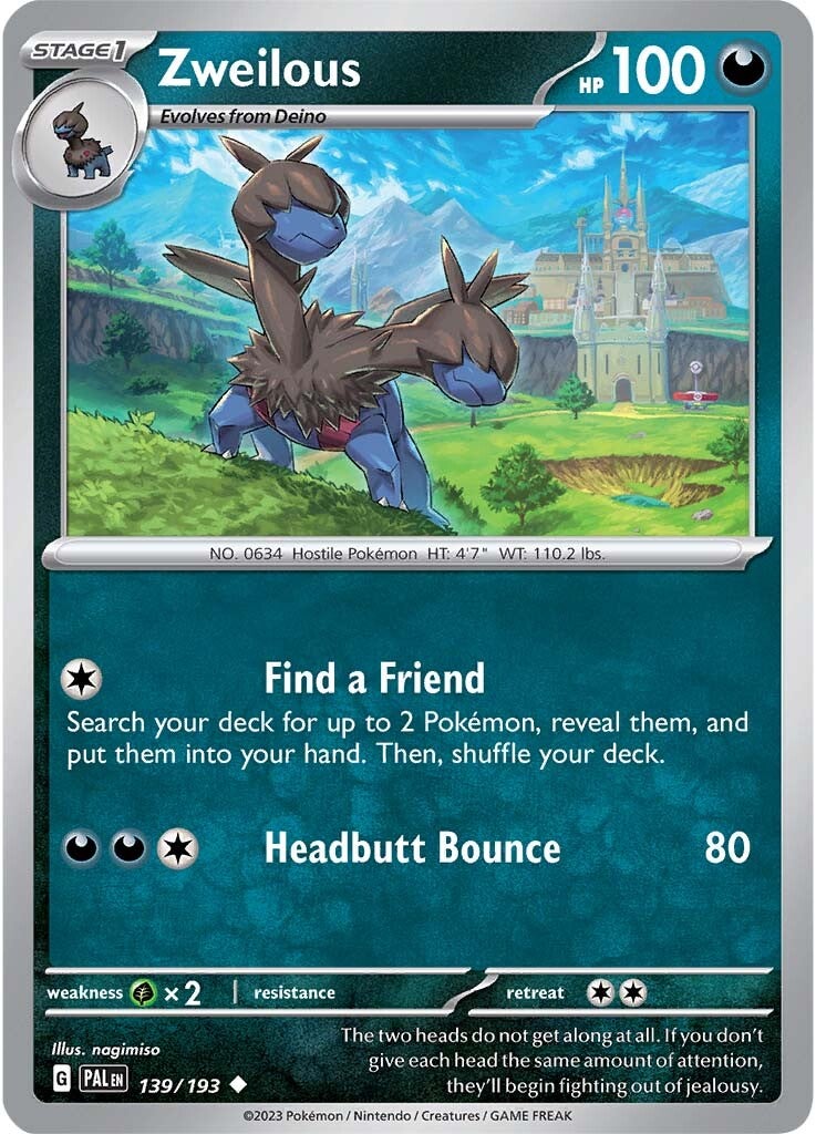 Zweilous (139/193) [Scarlet & Violet: Paldea Evolved] | Good Games Cannington