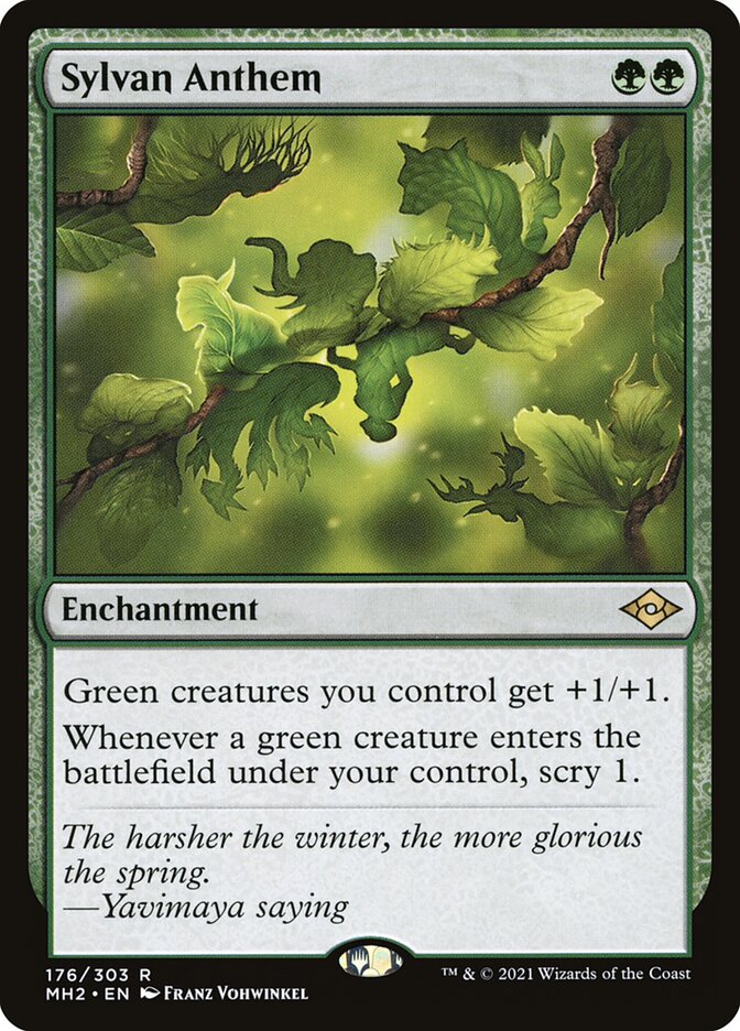 Sylvan Anthem 176 (Modern Horizons 2)  | Good Games Cannington