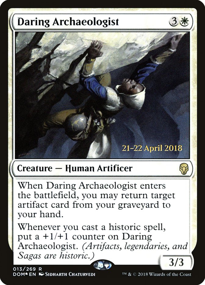 Daring Archaeologist [Dominaria Prerelease Promos] | Good Games Cannington