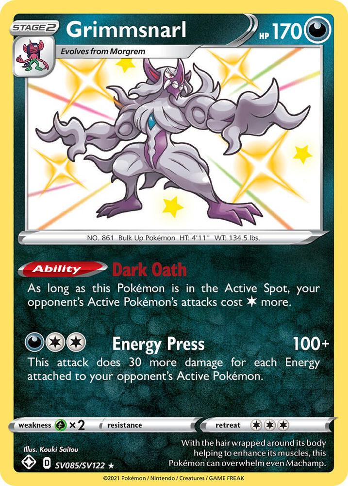 Grimmsnarl SV085/SV122 (Shining Fates: Shiny Vault)  - Holofoil | Good Games Cannington