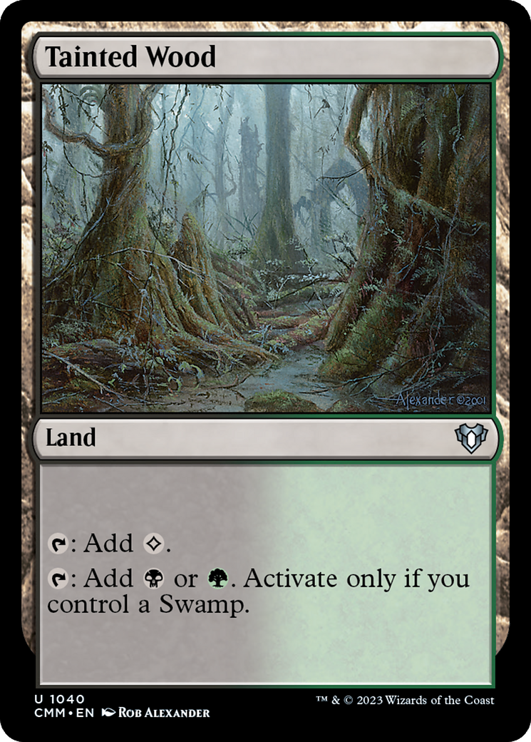 Tainted Wood [Commander Masters] | Good Games Cannington