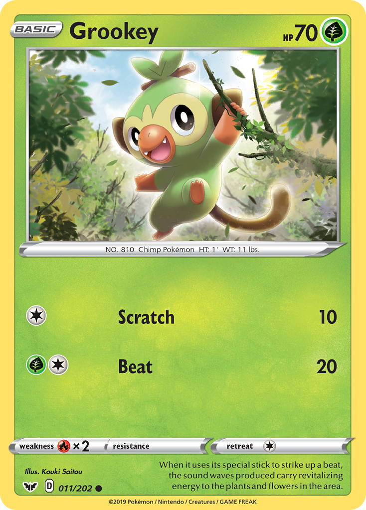 Grookey (011/202) [Sword & Shield: Base Set] | Good Games Cannington