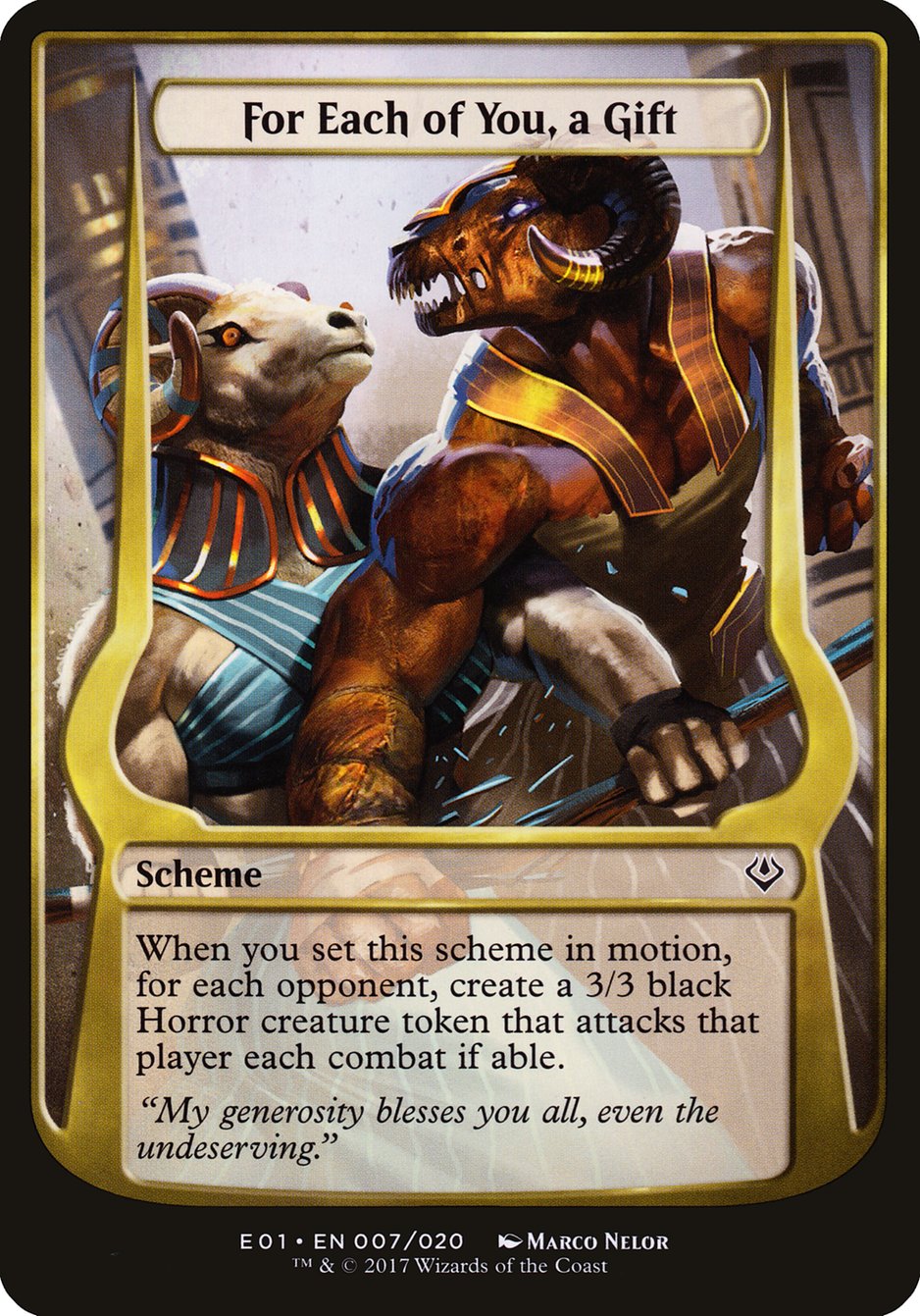 For Each of You, a Gift (Schemes) [Archenemy: Nicol Bolas Schemes] | Good Games Cannington