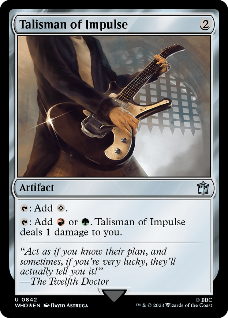 Talisman of Impulse (Surge Foil) [Doctor Who] | Good Games Cannington