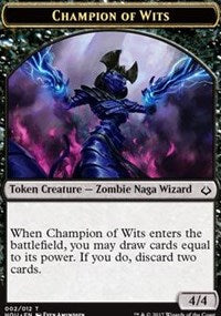 Champion of Wits // Warrior Double-Sided Token [Hour of Devastation Tokens] | Good Games Cannington