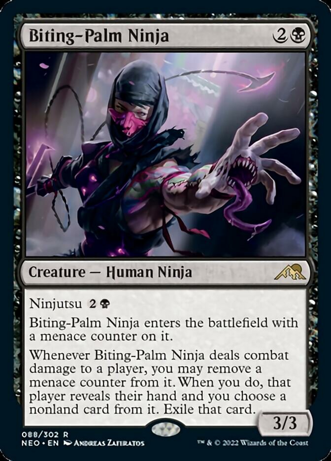 Biting-Palm Ninja [Kamigawa: Neon Dynasty] | Good Games Cannington