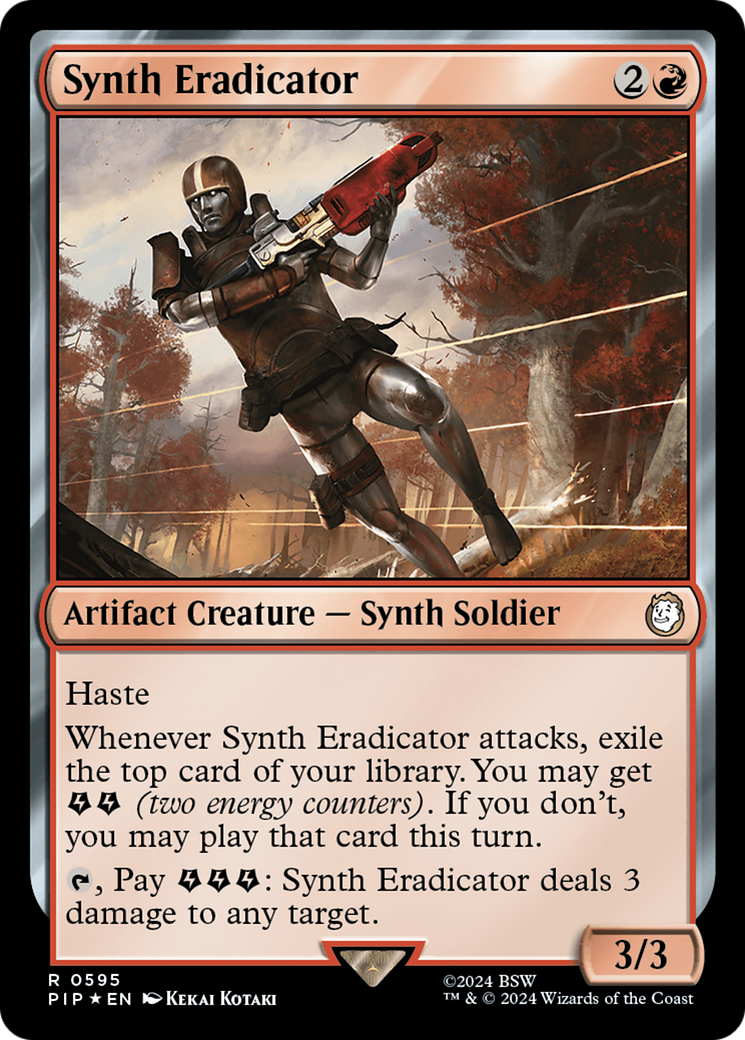 Synth Eradicator (Surge Foil) [Fallout] | Good Games Cannington