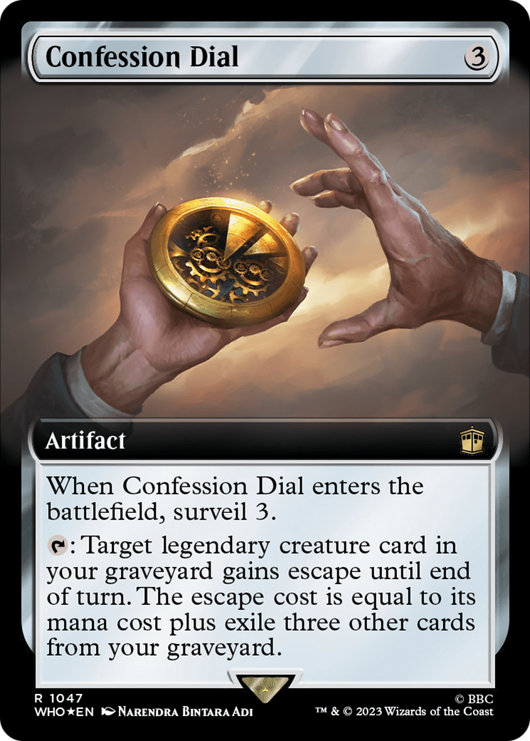 Confession Dial (Extended Art) (Surge Foil) [Doctor Who] | Good Games Cannington