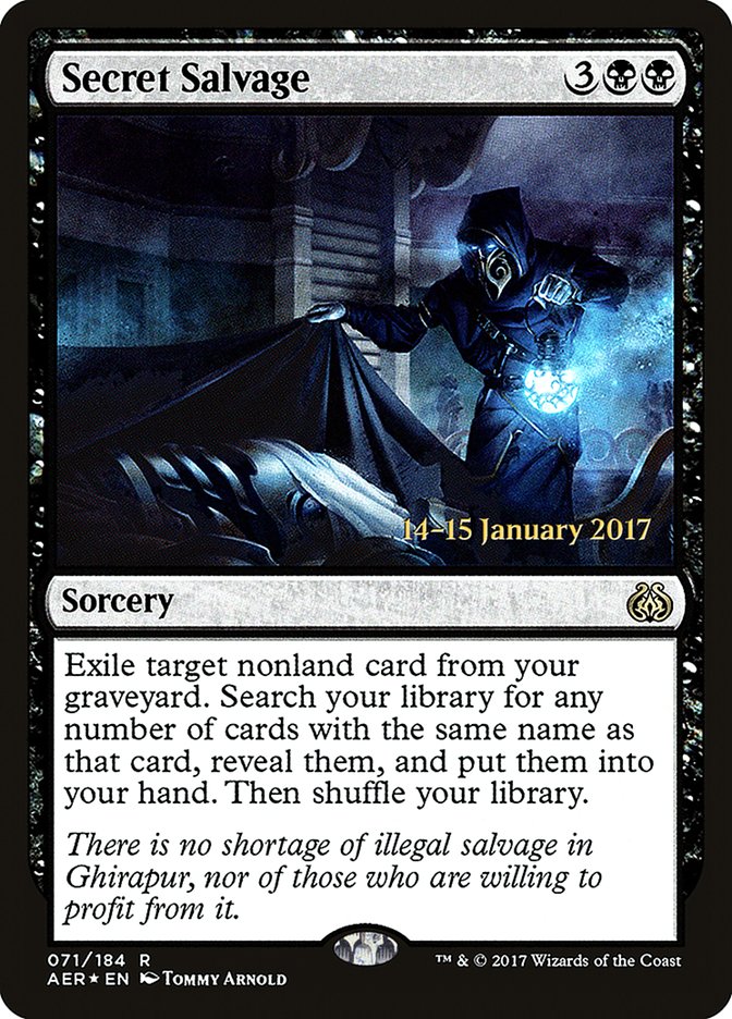 Secret Salvage [Aether Revolt Prerelease Promos] | Good Games Cannington