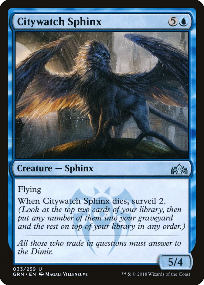 Citywatch Sphinx 33/259 (Guilds of Ravnica)  | Good Games Cannington
