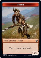 Satyr // Gold Double-Sided Token [Theros Beyond Death Tokens] | Good Games Cannington