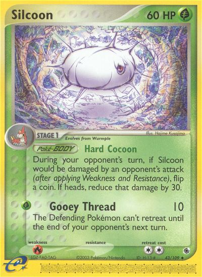 Silcoon (43/109) [EX: Ruby & Sapphire] | Good Games Cannington