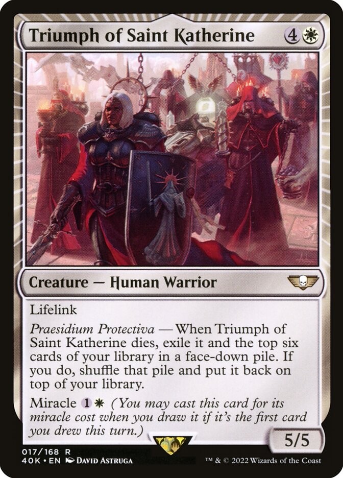 Triumph of Saint Katherine 17/617 (Universes Beyond: Warhammer 40,000)  | Good Games Cannington