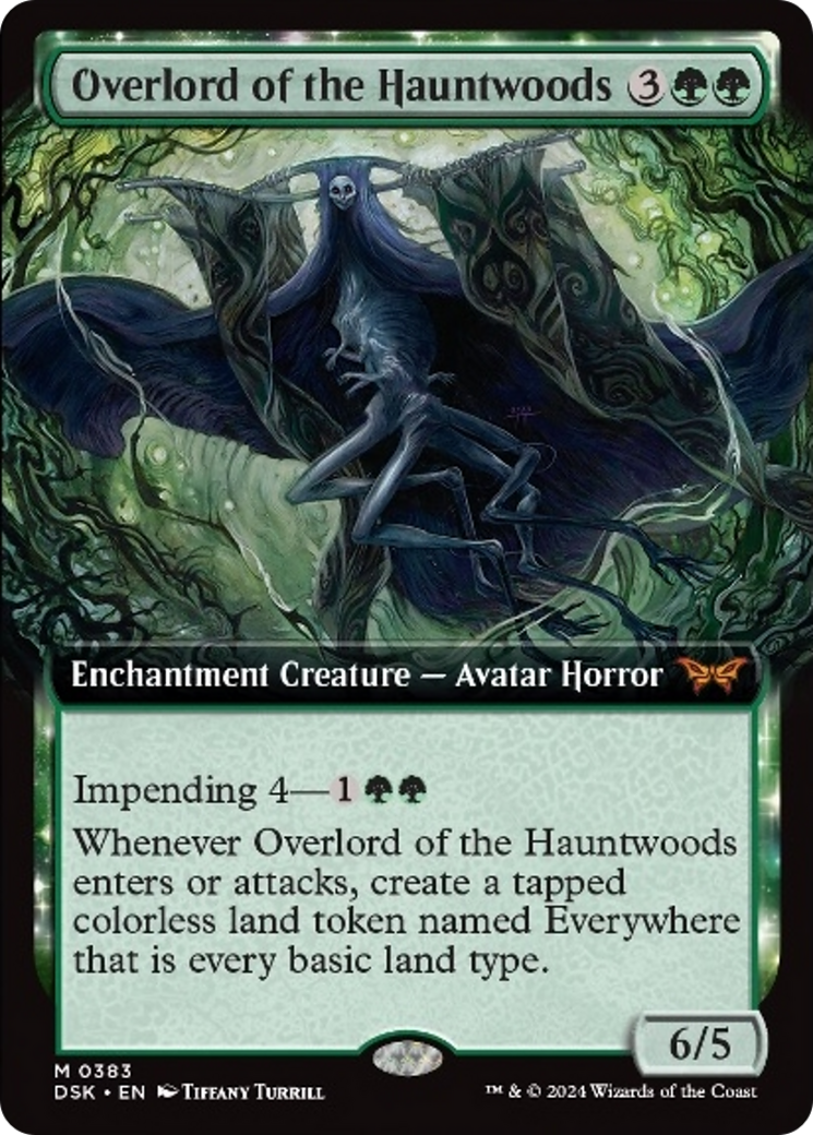 Overlord of the Hauntwoods (Extended Art) [Duskmourn: House of Horror] | Good Games Cannington