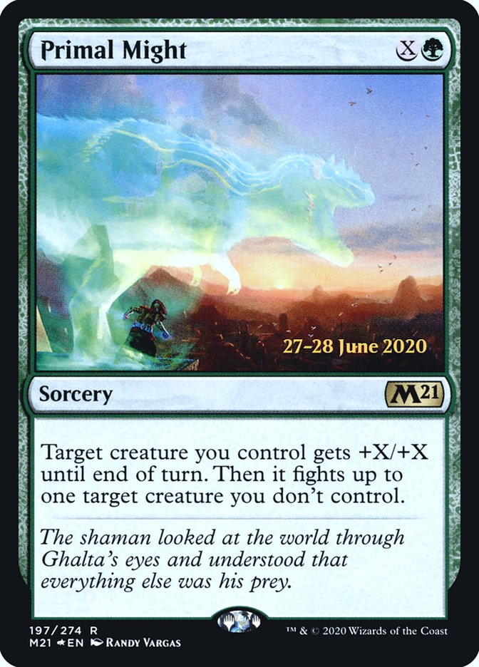Primal Might [Core Set 2021 Prerelease Promos] | Good Games Cannington