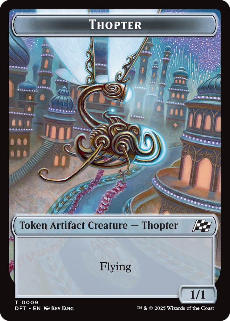 Servo // Thopter (0009) Double-Sided Token [Aetherdrift Tokens] | Good Games Cannington