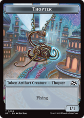 Golem (0015) // Thopter (0009) Double-Sided Token [Aetherdrift Tokens] | Good Games Cannington