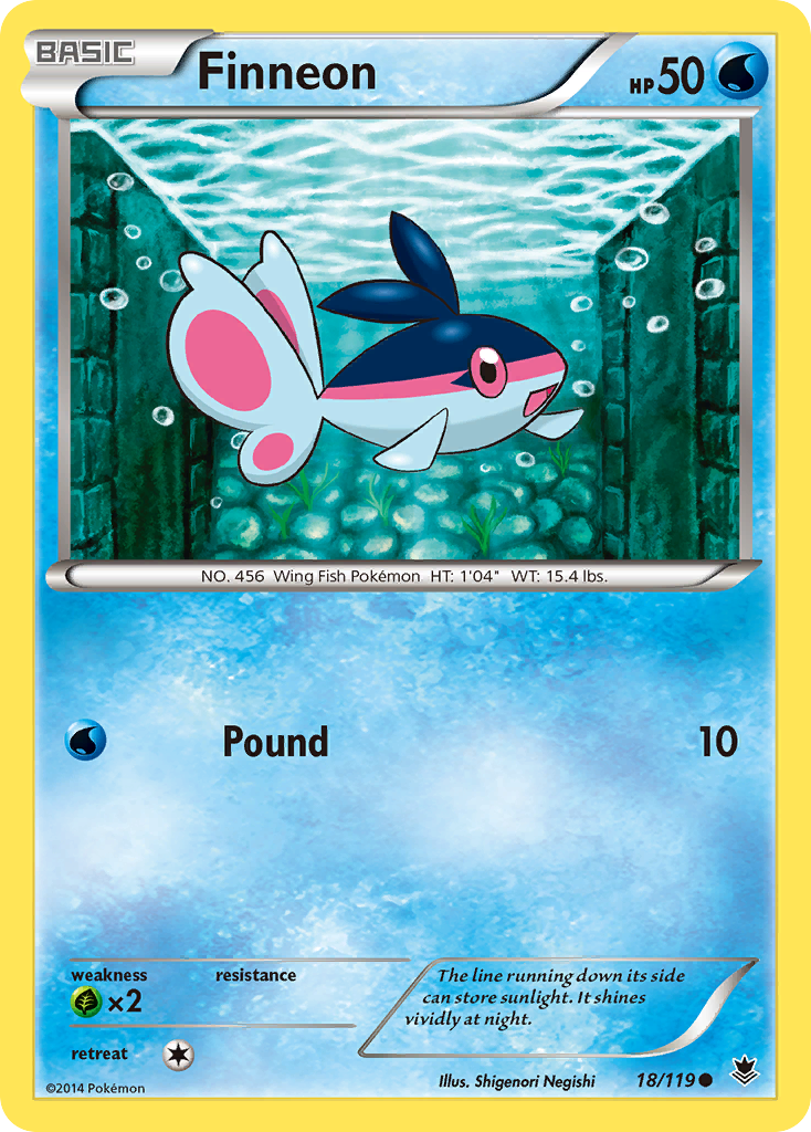 Finneon (18/119) [XY: Phantom Forces] | Good Games Cannington