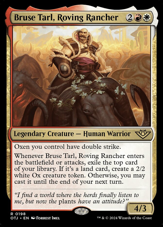 Bruse Tarl, Roving Rancher 198 (Outlaws of Thunder Junction)  | Good Games Cannington