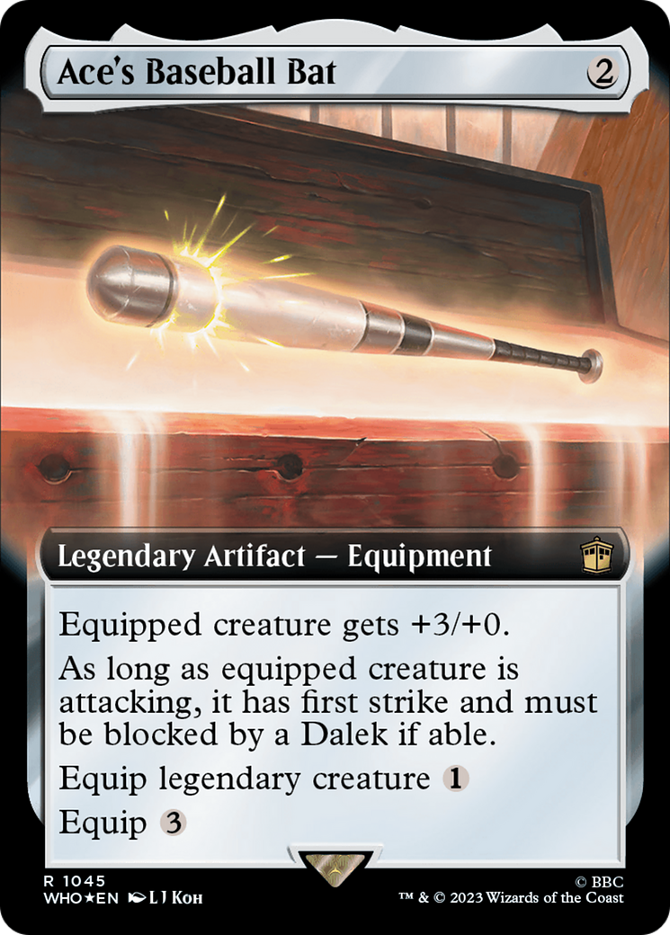 Ace's Baseball Bat (Extended Art) (Surge Foil) [Doctor Who] | Good Games Cannington