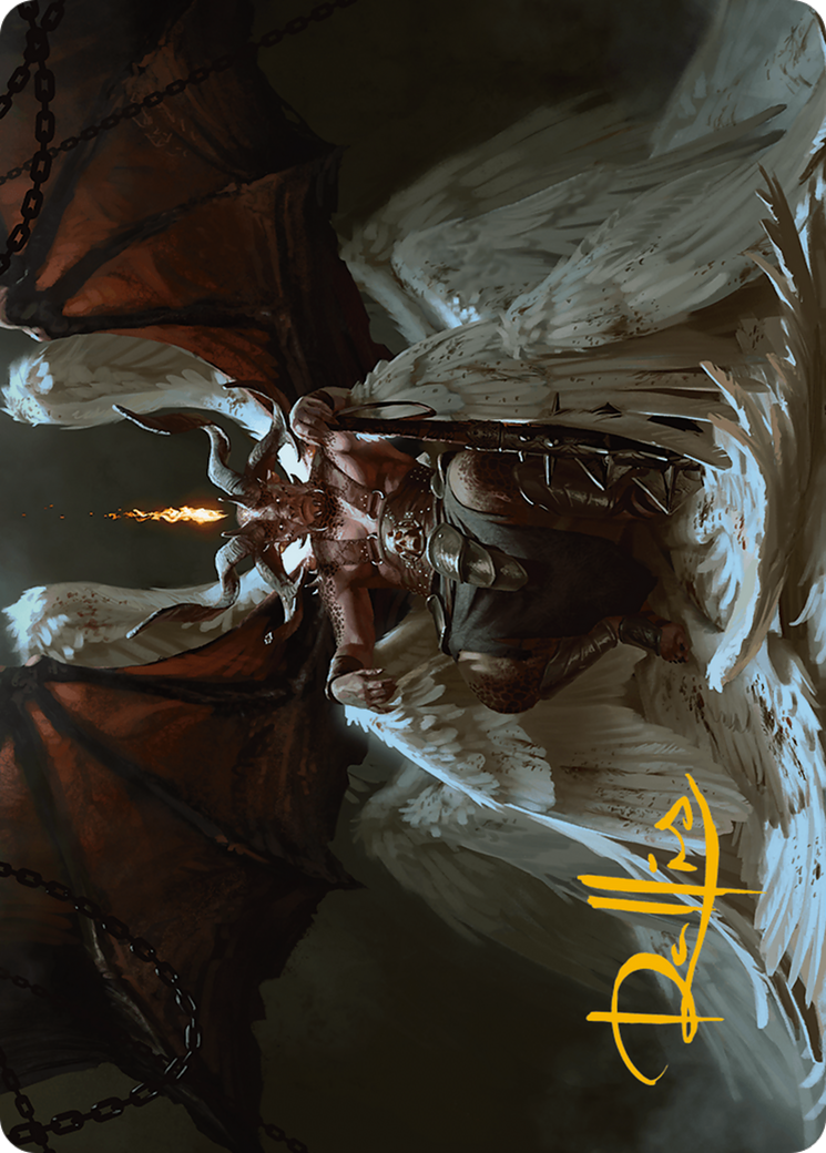 Shilgengar, Sire of Famine Art Card (Gold-Stamped Signature) [Modern Horizons 3 Art Series] | Good Games Cannington
