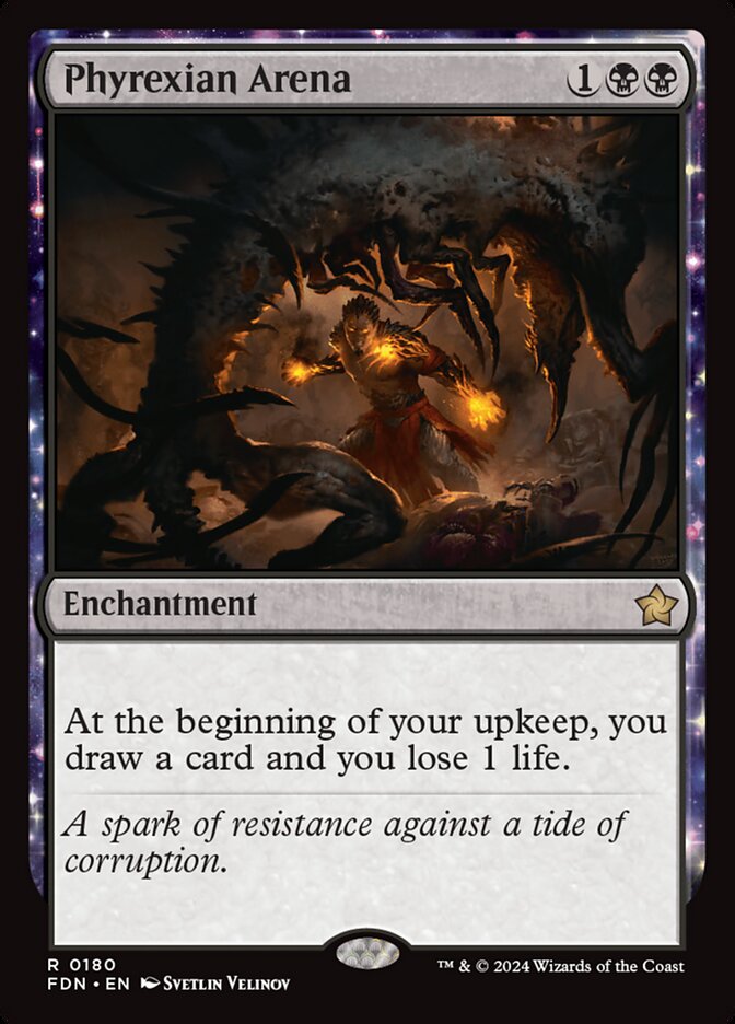 Phyrexian Arena 180 (Foundations)  | Good Games Cannington