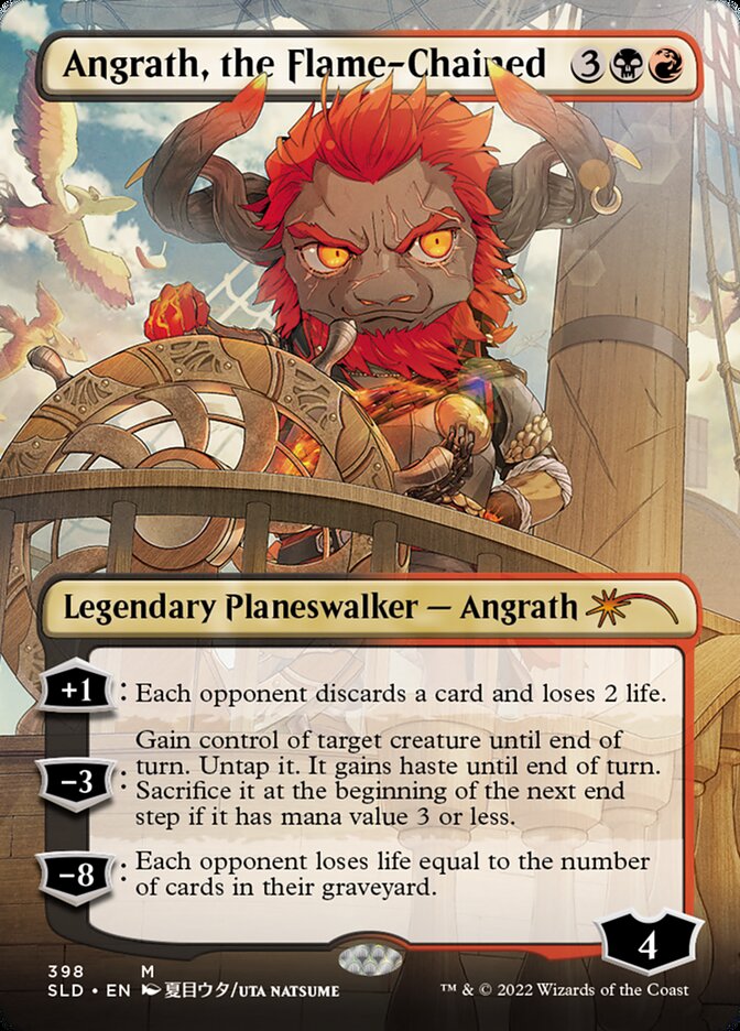 Angrath, the Flame-Chained (Borderless) [Secret Lair Drop Series] | Good Games Cannington
