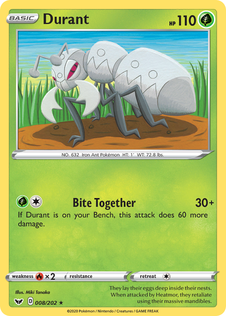 Durant (008/202) [Sword & Shield: Base Set] | Good Games Cannington